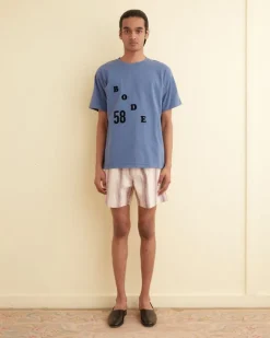 Men BODE Elderberry Flax Shorts