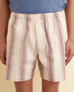 Men BODE Elderberry Flax Shorts