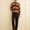 Men BODE Embellished Stripe Cycling Polo