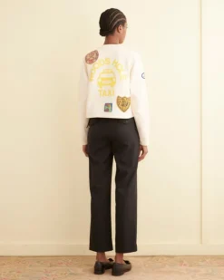 Women BODE Emblem Patch Cardigan