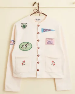 Women BODE Emblem Patch Cardigan