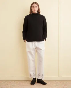 Men BODE Embroidered Blackjack Pajama Pants