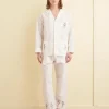 Men BODE Embroidered Blackjack Pajama Shirt