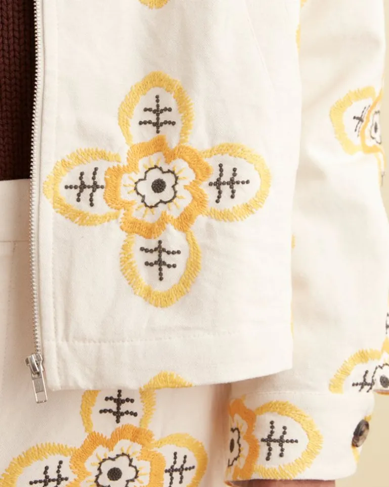 Men BODE Embroidered Buttercup Jacket