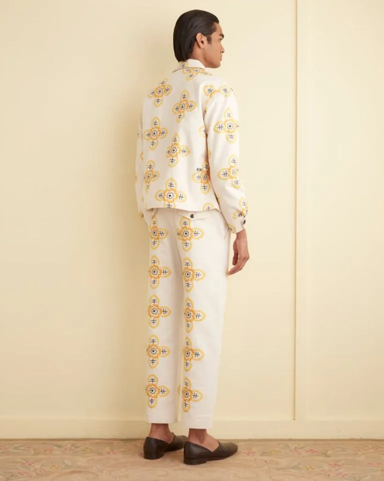 Men BODE Embroidered Buttercup Jacket