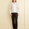 Men BODE Embroidered Buttercup Long Sleeve Shirt