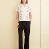 Men BODE Embroidered Buttercup Short Sleeve Shirt