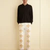 Men BODE Embroidered Buttercup Trousers