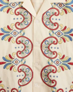 Men BODE Embroidered Carnival Long Sleeve Shirt