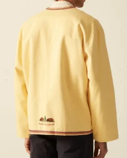 Men BODE Embroidered Cow Jacket