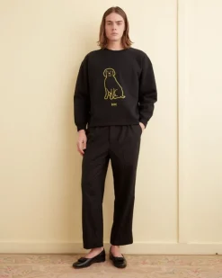 Men BODE Embroidered Dog Crewneck