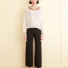 Women BODE Embroidered Georgette Top