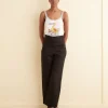 Women BODE Embroidered Heron Tank