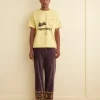 Men BODE Embroidered Scrollwork Trousers