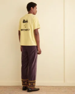 Men BODE Embroidered Scrollwork Trousers