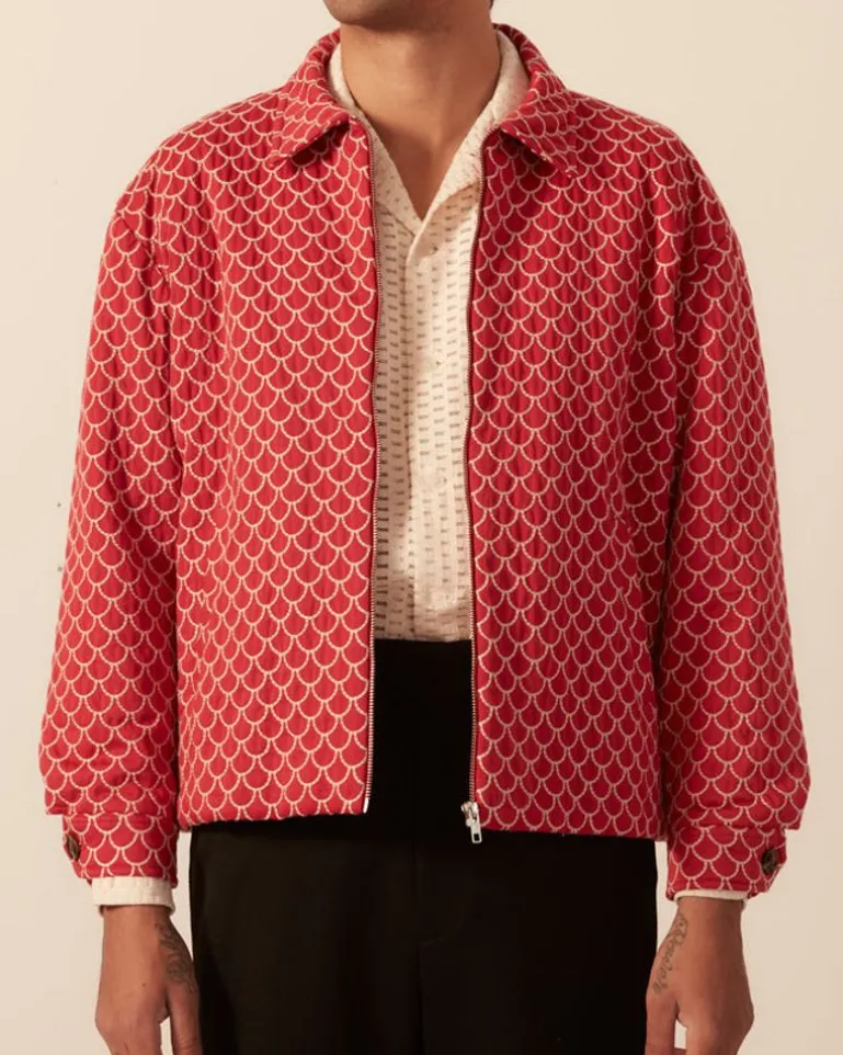 Men BODE Embroidered Siren Jacket