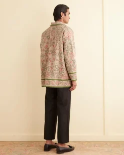Men BODE Embroidered Trumpetflower Coat