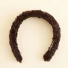 Women BODE Faux Fur Headband - Black