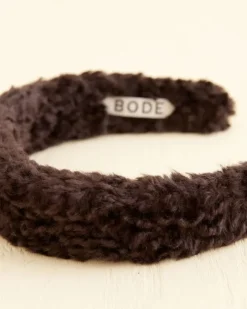 Men BODE Faux Fur Headband - Black