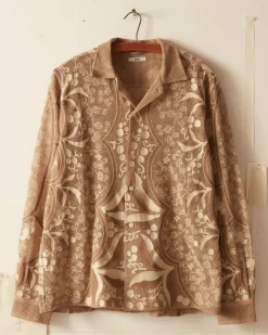 Men BODE Filet Filigree Long Sleeve Shirt