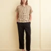 Men BODE Filet Filigree Short Sleeve Shirt
