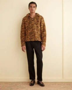 Men BODE Fleece Tie-Up Pullover