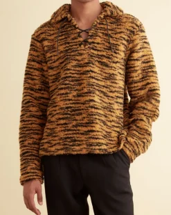 Men BODE Fleece Tie-Up Pullover