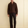Men BODE Fleece Tie-Up Pullover - Dark