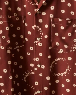 Men BODE Fleur D'Air Short Sleeve Shirt
