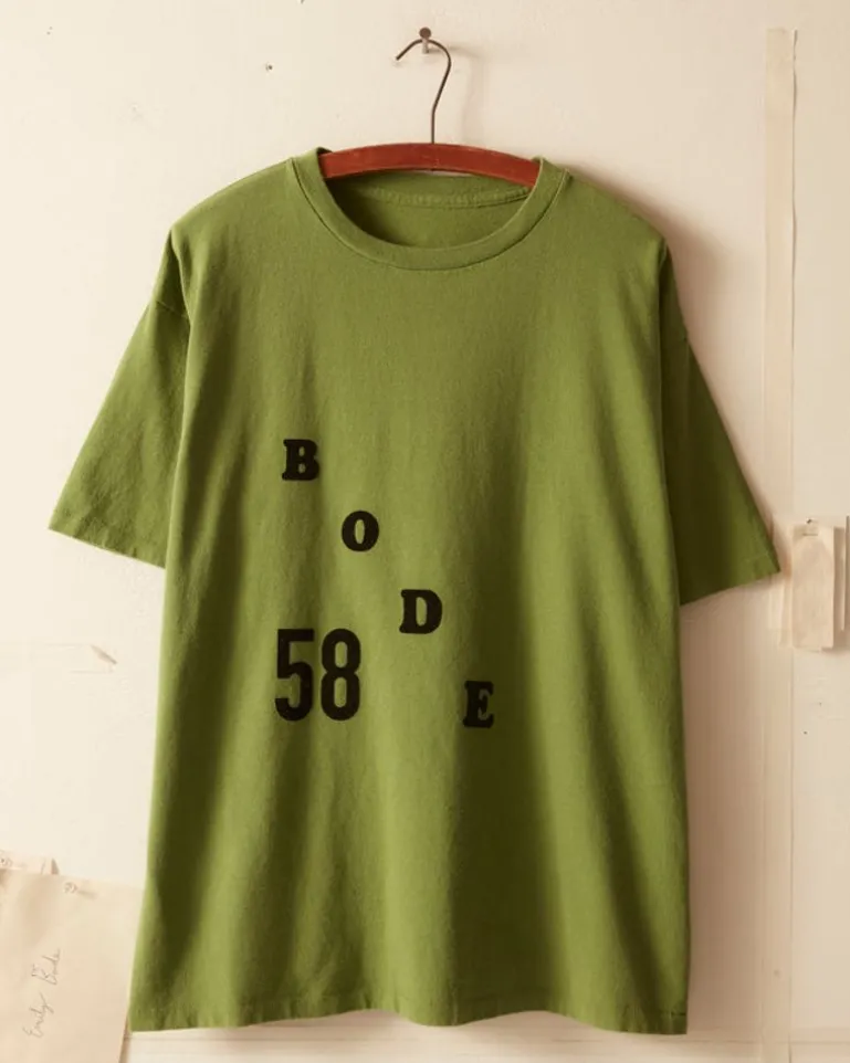 Men BODE Flocked Tee - Green