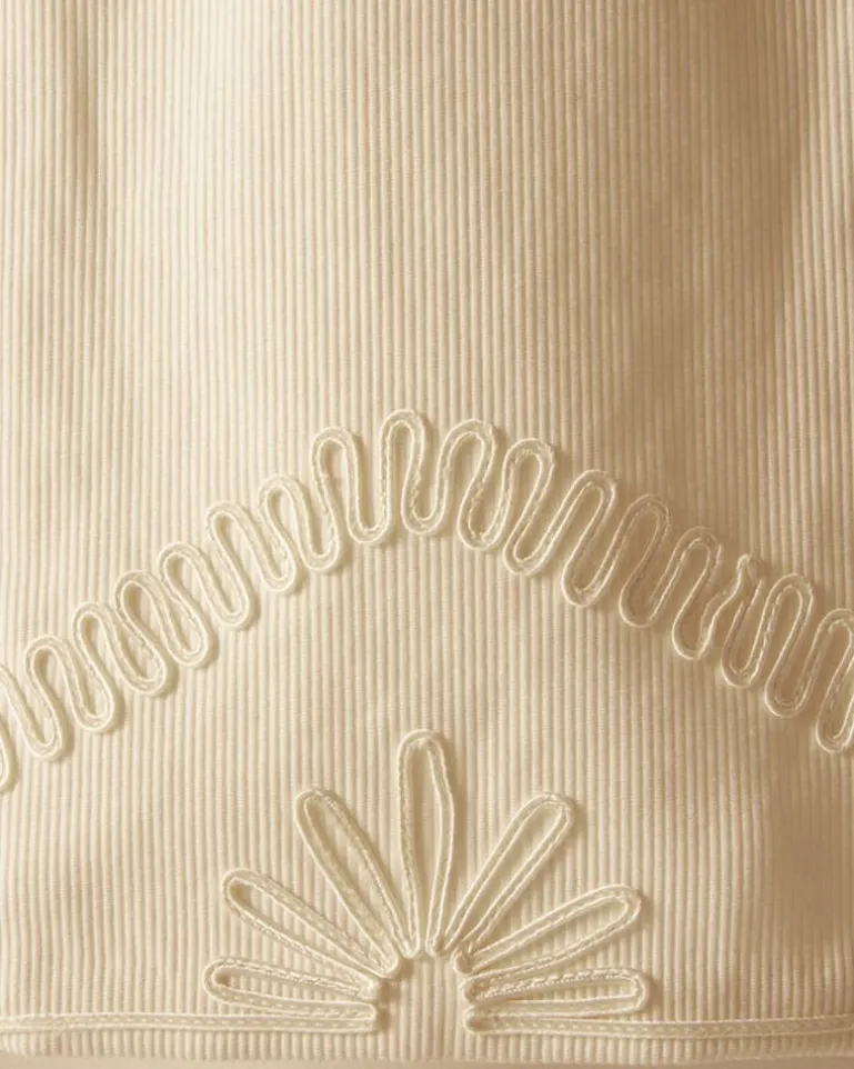 Men BODE Floral Cording Trousers - White
