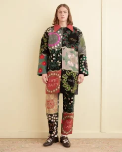 Men BODE Floral Genus Quilt Coat