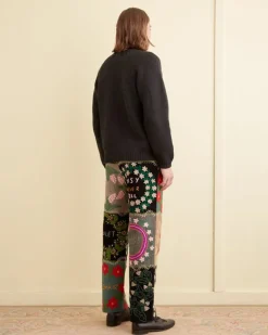 Men BODE Floral Genus Trousers