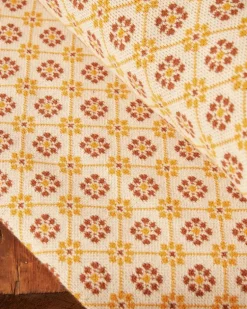 BODE Floral Jacquard Throw - Marigold
