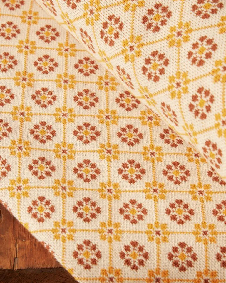 BODE Floral Jacquard Throw - Marigold
