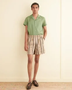 Men BODE Floret Brocade Shorts