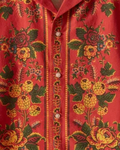 Men BODE Floribunda Short Sleeve Shirt