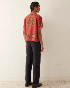 Men BODE Floribunda Short Sleeve Shirt