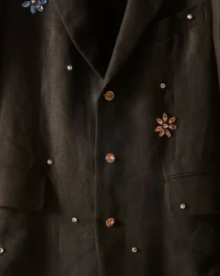 Men BODE Flower Gem Suit Jacket