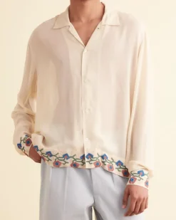 Men BODE Flowering Liana Long Sleeve Shirt