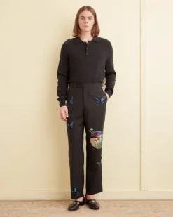 Men BODE Flying Fauna Tuxedo Trousers