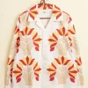 Men BODE Foliage Applique Long Sleeve Shirt