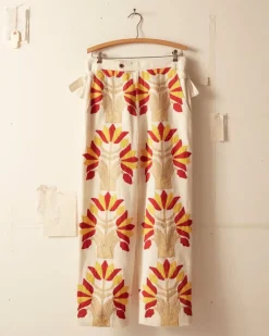 Men BODE Foliage Applique Trousers