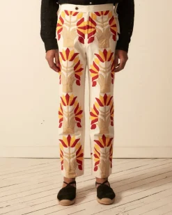 Men BODE Foliage Applique Trousers