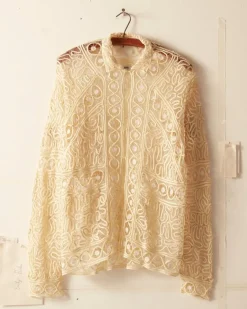 Men BODE Formal Threadwork Long Sleeve Shirt
