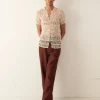 Men BODE Formal Threadwork Short Sleeve Shirt