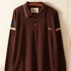 Men BODE Four Stripe Cycling Polo - Brown