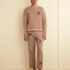 Men BODE Fringe Check Pullover - Brown
