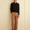 Men BODE Fringed Autumn Royal Trousers