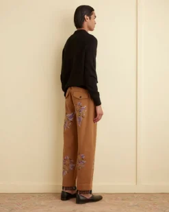 Men BODE Fringed Autumn Royal Trousers